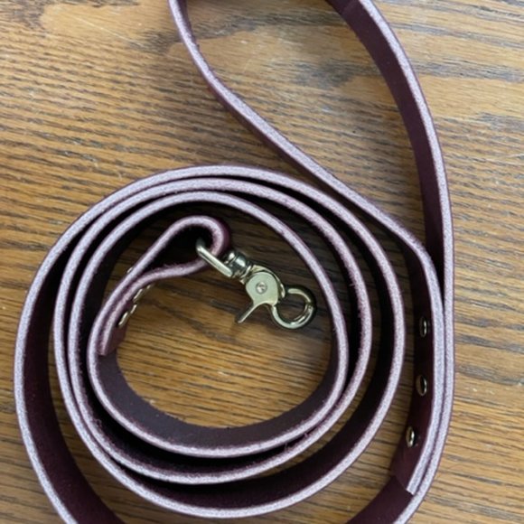 Brand New Handmade Genuine Latigo Leather Dog Leash - 1 in x 6ft. - Picture 4 of 5